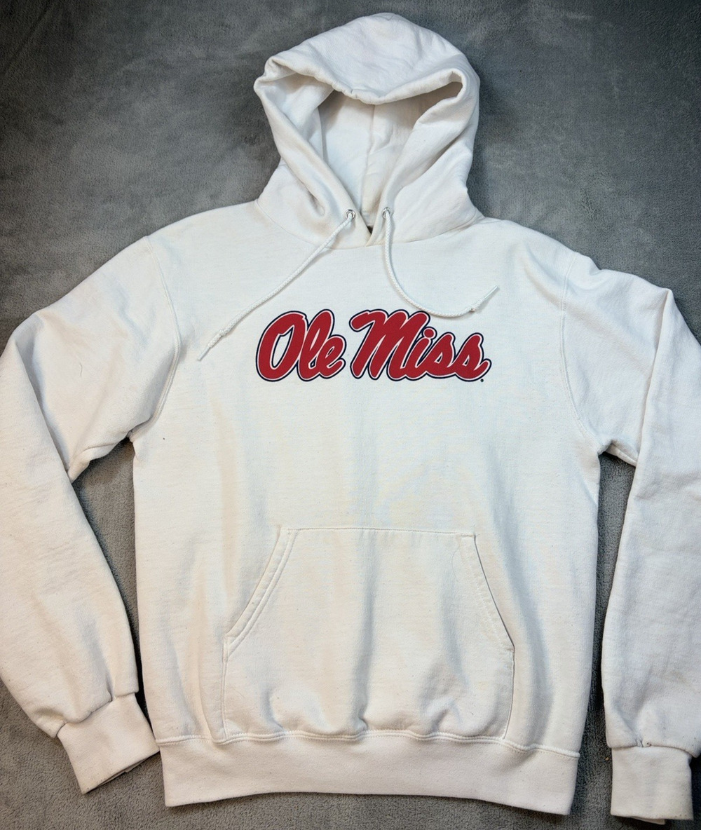 Champion Ole Miss Rebels Hoodie Size Small Sweatshirt Long Sleeve